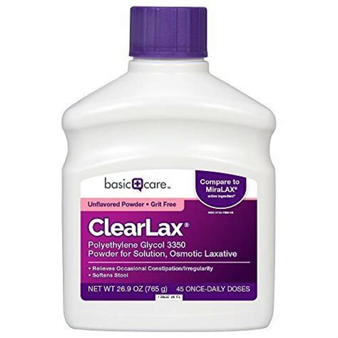 Clearlax Polyethylene Glycol Unflavored Powder For Constipation Relief 26 9oz Ebay