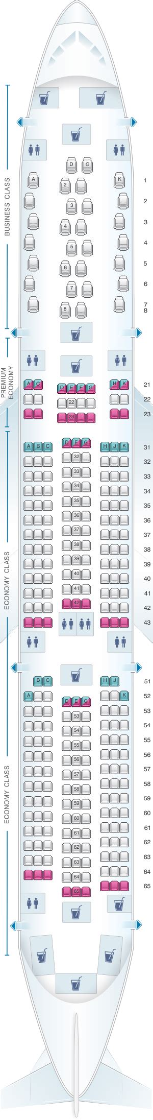 Airbus A350 Xwb Seating Charts Image To U