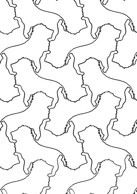 Tessellation 894 Lion By Https Deviantart Com Sakuramederu On