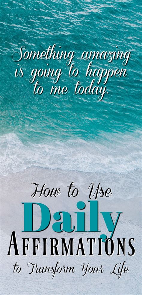 How To Transform Your Life With Daily Affirmations Free Printable
