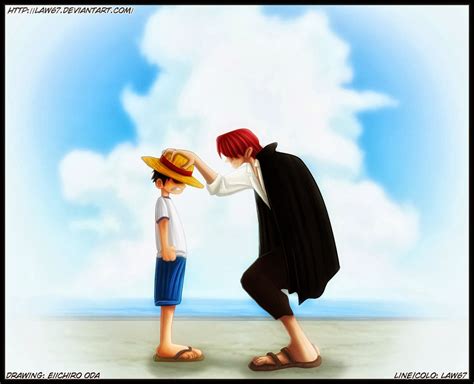 Find the best one piece wallpaper luffy on getwallpapers. Eiichiro Oda : Luffy y Shanks
