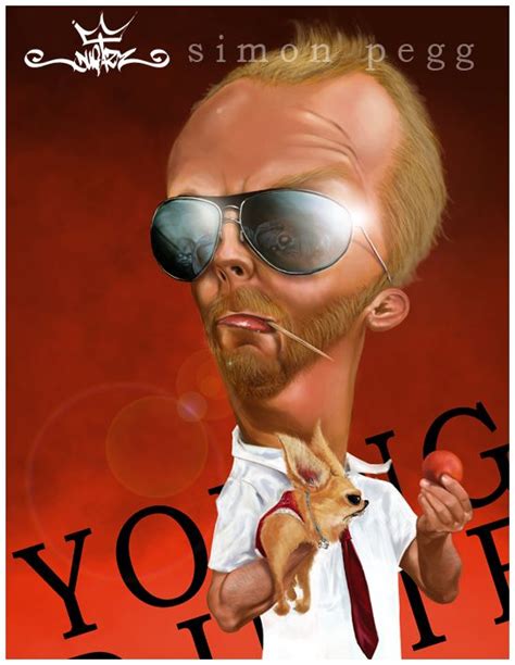 Simon Pegg By Dugazm On Deviantart Simon Pegg Celebrity Caricatures