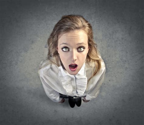 Scared Girl Stock Photo Image Of Face Amazement Street 26483272