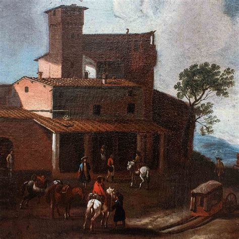 Proantic Bambocciante School 17th Century Genre Scene