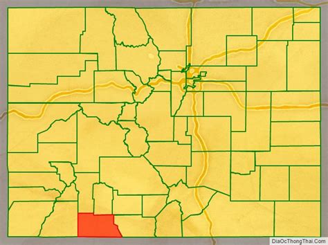 Map Of Archuleta County Colorado