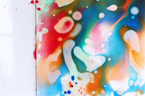 Easy Art Projects For Kids Oil And Watercolor Babble Dabble Do Process