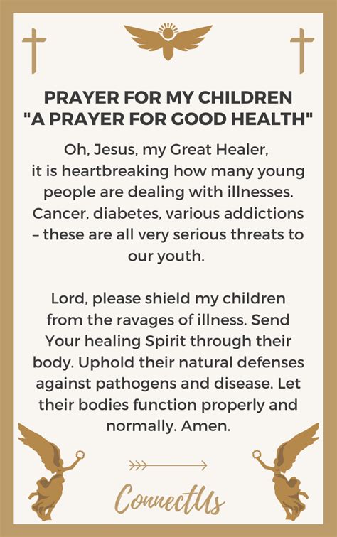 If you're searching for list of prayers to quickly find a prayer for your specific need or circumstance, browse through an amazing collection of best strength prayers, powerful prayers for peace, and valuable abundance prayers. 25 Beautiful Prayers for My Children - ConnectUS