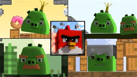 Angry Birds Minecraft All Bosses Luta Dos Bosses 1080p 60 Fps Youtube
