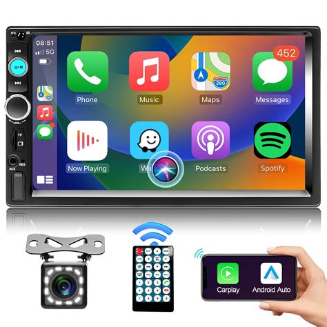 Buy Double Din Car Stereo With Apple Carplay Android Auto Bluetooth Handsfree Mirror Link Inch