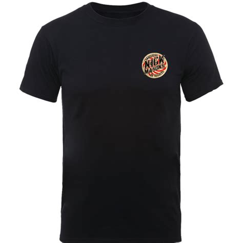 Nick Mason Saucerful Of Secrets Small Logo T Shirt Black Nick Mason