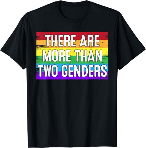 Amazon There Are More Than Genders T Shirt Two Gift Men Women T