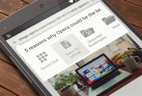 For that, they only need to backup their bookmarks. Offline reading with Opera Mini for Android beta - Blog | Opera Mobile