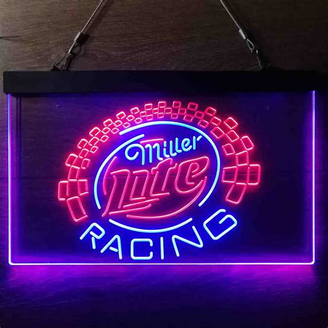 Miller Lite Racing Car Neon Sign For Sale Pro Led Sign