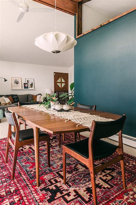 Painting A Moody Dark Green Feature Wall In 2020 Dining