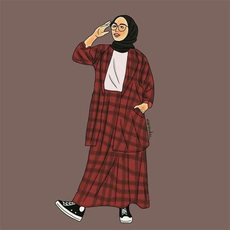 Anime Wallpaper Gambar Kartun Muslimah Cantik Terbaru 2019 73 Gambar