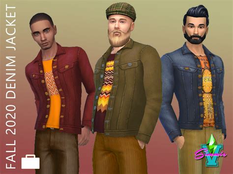 Simmiev Fall 2020 Denim Jacket The Sims 4 Catalog