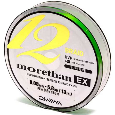 Плетеный шнур DAIWA Morethan 12 Braid EX Si Light Green 135 м купить