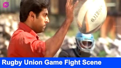 Jayam Ravi Rugby Union Game Fight Scene Love Birds Movie Kamna