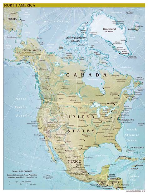 Printable North America Map It Is Entirely Within The