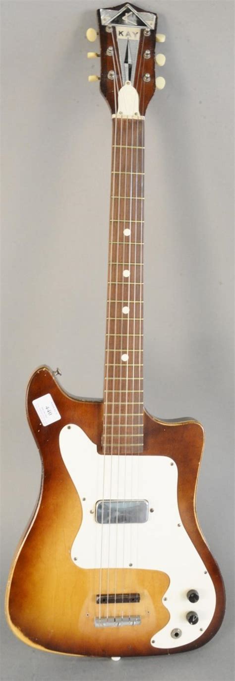 Sold Price Vintage Kay Vanguard Electric Guitar Six String 1960s