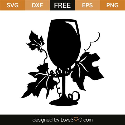 Glass of wine | Lovesvg.com