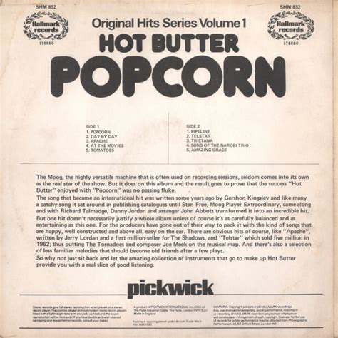 Hot Butter Popcorn Lp Album Re Akerrecords Nl
