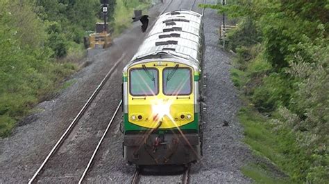 Irish Rail 201 Class Loco Mark 4 Intercity Train Monasterevin