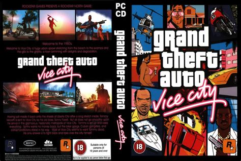 Grand Theft Auto Vice City Dvd Cover 2003 Pc