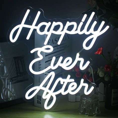 Neonip 100 Handmade Happily Ever After Led Neon Light Sign