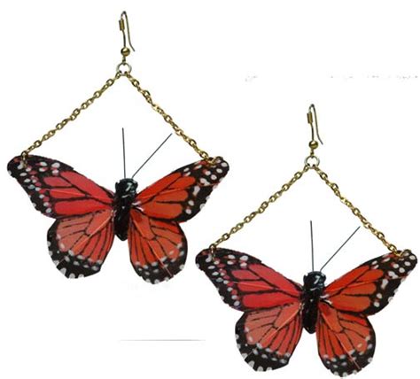 Monarch Butterfly Earrings Handmade Traveling Butterflies