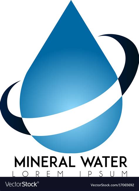 Mineral Water Logo Royalty Free Vector Image Vectorstock