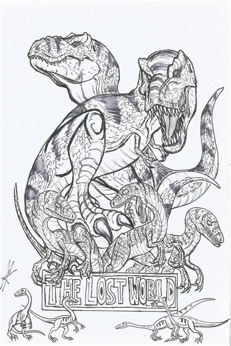 Jurassic World Raptor Coloring Pages - Thekidsworksheet