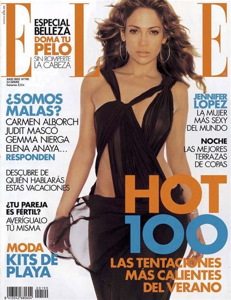 Elle Spain July 2002 Jennifer Lopez Jennifer Lopez Elle Spain Elle Us