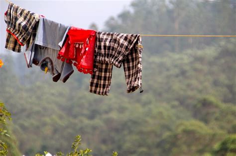 Hanging A Clothes Line And Air Drying Clothes Turning The Clock Back