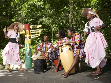 Some Locals Playing Traditional Jamaican Music Jamaican Music Zip