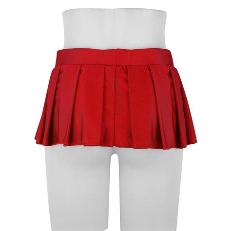 Cheap Women Mini Skirt Schoolgirl Lingerie Low Rise Comfortable Pleated