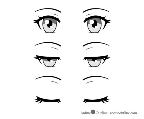 Anime Tired Eyes Reference How To Draw Eye Expressions Step By Step