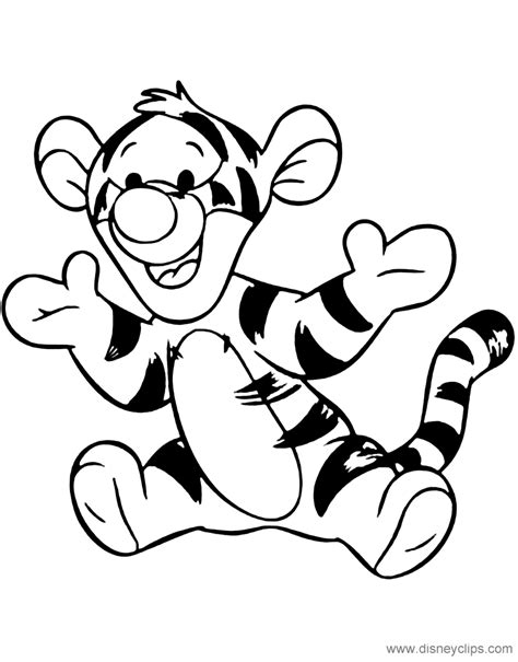 Baby Tiger From Winnie The Pooh Coloring Pages