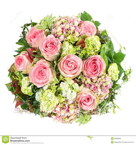 Pink Roses Beautiful Flowers Bouquet Stock Image Image