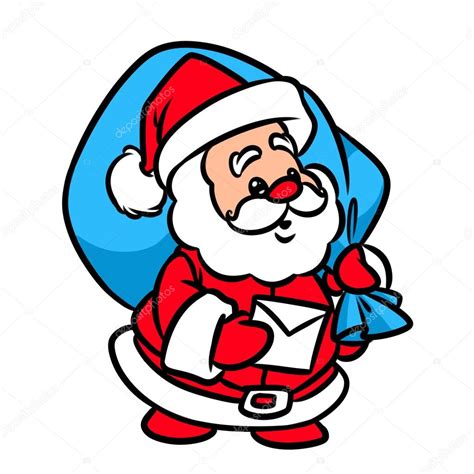 Maybe you would like to learn more about one of these? Navidad Santa Claus carta de dibujos animados — Fotos de ...
