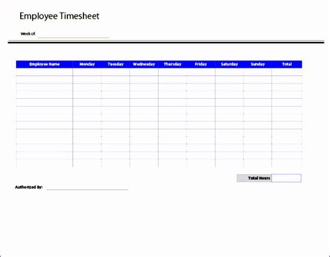 10 Excel Timesheet Template For Multiple Employees Excel Templates