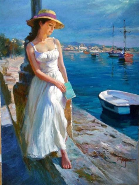 Vladimir Volegov At 0the Harbor Eml Painting