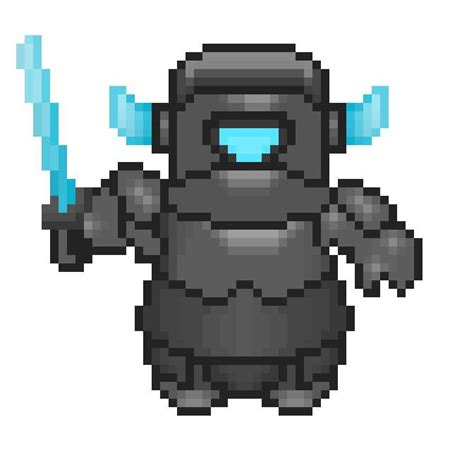 Mini Pekka Pixel Art Rclashroyale