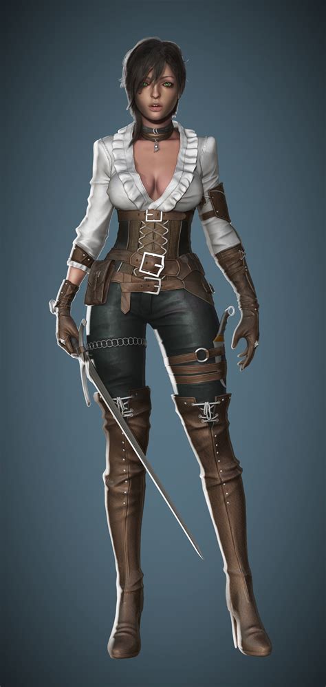 Female Assassin Zbrushcentral