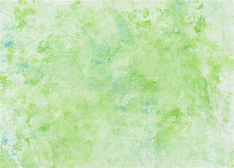 Watercolor Wash With Foil Print In Green And Blue Stock Illustration
