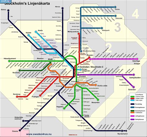 Stockholm Transit Map