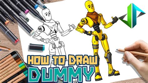 Drawpedia How To Draw New Dummy Skin From Fortnite Step By Step