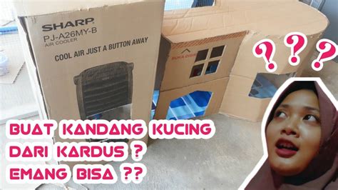Gedung mewah dari kardus untuk tempat tidur kucing. BIKIN RUMAH RUMAHAN BUAT KUCING PAKAI KARDUS ? TERNYATA ...