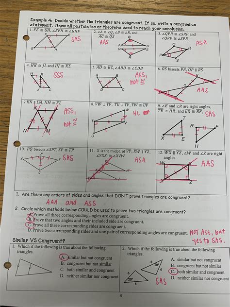 Two or three out of the six is usually enough. Honors Geometry - Ms. LeRoy's Math Website