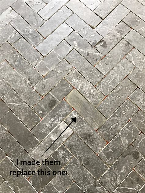 Slate Herringbone Tile Floor This Item Somertile Scrhrss Cliff